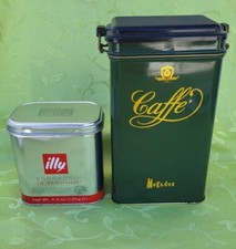 Scatole latta illy caffè + caffè Mokador Pubblicitaria