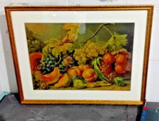 QUADRO  CON CORNICE DORATA IN