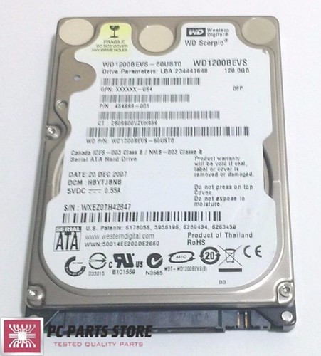 Western digital 120gb 5 - western, 2.5
