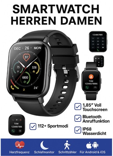 Smartwatch donna uomo - smartwatch, 1,85"