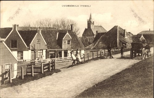 Cartolina oudeschild texel - oudeschild,
