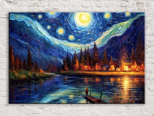 Notte stellata wall art - notte,