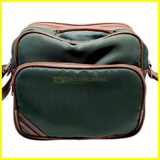 Borsa per attrezzatura fotografica vintage verde cm 8x22x25 int. vano principale