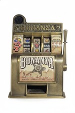Slot Machine Bonanza Vintage Cassa di Risparmio Monete Giochi Radica