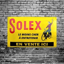 Plaque émaillée vélo solex - vélo,