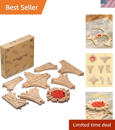 Pista treno legno 8pz - in,