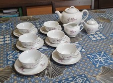 SET 6 Tazze +6 Piattini, Teiera, Lattiera, Zuccheriera - Società Ceramica LAVENO