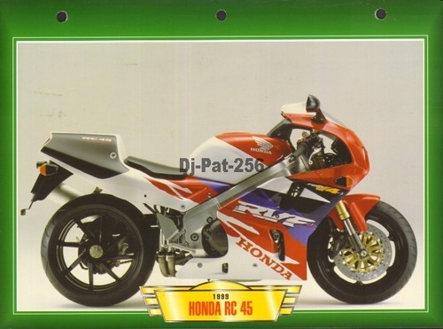 Fiche moto honda 45 - fiche,