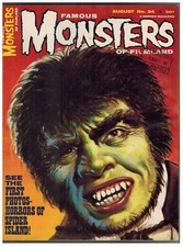 Famous Monsters of Filmand 34 Warren rivista 1965 lupo mannaro