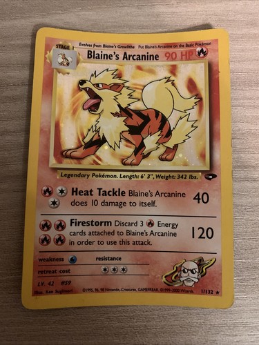 Blaine arcanine holo - arcanine-holo, 2000