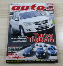 Rivista AUTO novembre 2007 Turbo Tiguan Dodge Nitre Peugeot Mazda Toyota Auris