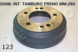 Tamburo freno post - tamburo, post.
