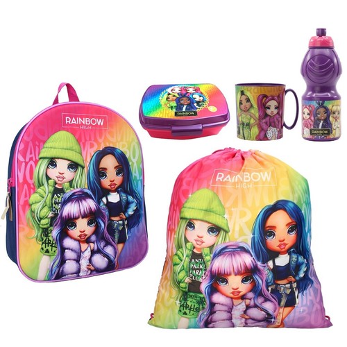 Set zainetto scuola - zainetto, rainbow