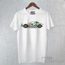 T-Shirt Maglietta Inspired Lancia Stratos Alitalia Rally Storia Leggenda Tribut 