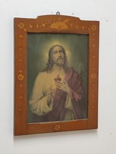 Antico quadro Icona Gesu Sacro