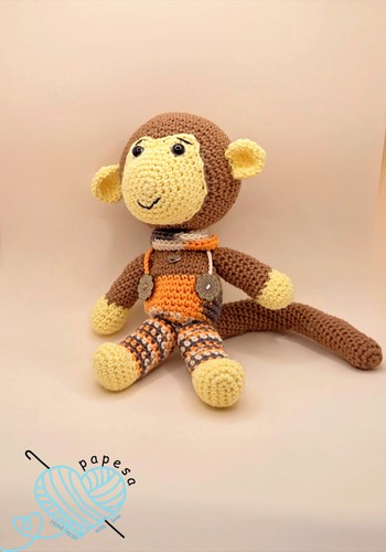 Amigurumi scimmia aronne - amigurumi,