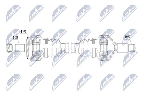 Nty albero motore 782mm - albero,