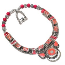 Collana Corallo Rosso Argento