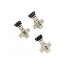 3 x Cerniere in acciaio inox ad Angolo per Mobili - Grigie