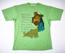 T-shirt Iceberg Balu libro della giungla verde chiaro taglia M (L) Italy vintage 90s
