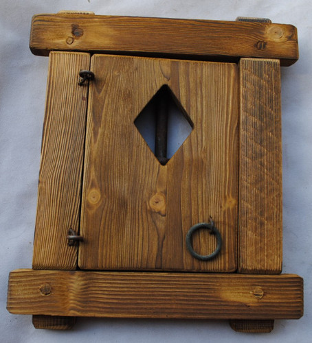 Finestra legno con grata - finestra,