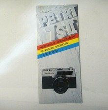 DEPLIANT VINTAGE - MACCHINA FOTOGRAFICA REFLEX " PETRI 7s II " 