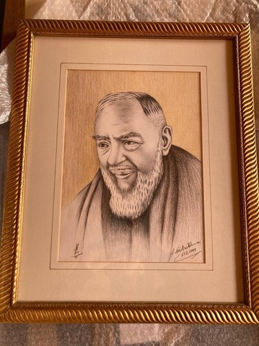 Quadro antico ritratto - , padre