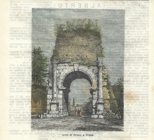 Stampa antica roma arco - antica, di