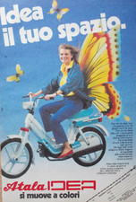 Pubblicità Advertising Werbung Italian Clipping 1986 MOTORINO ATALA IDEA