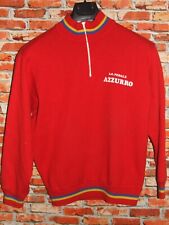 EROICA MAGLIA GIACCA BICI SHIRT CICLISMO VINTAGE 70'S AZZURRO 50% LANA