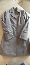 BENETTON Cappotto Donna Grigio Tg 42. USATO 1 VOLTA COME NUOVO