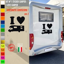 Adesivi camper I LOVE CAMPER