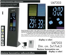 LOWELL U47203 STAZIONE METEOROLOGICA e BAROMETRICA a COLORI con SENSORE ESTERNO 