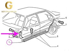 FIAT CROMA TURBO PROLUNGA RIVESTIMENTO BATTITACCO ANTERIORE SINISTRO 176193180