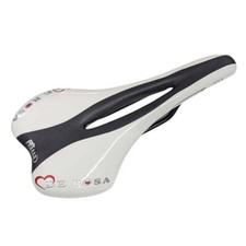 Selle Italia De Rosa SL XC Binario Fec Flusso Bianco e Nero 142 x 280 mm 300grm