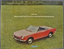 Fiat 124 1971 Brochure Sport