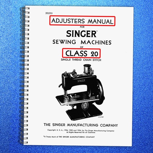 Singer adjusters manual - adjusters,