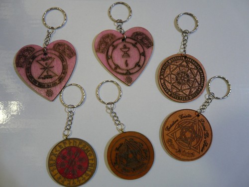 Talisman pentacle sur bois - talisman,