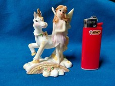 STATUA FANTASY FATA E UNICORNO