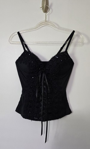 Top corsetto nero - , smocked