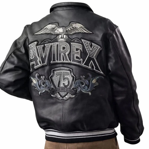 Avirex eagle black leather - 75,