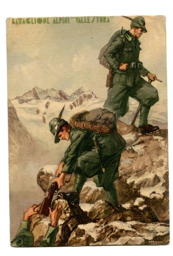 Alpini cartolina battaglione - alpini, cartolina,battaglione