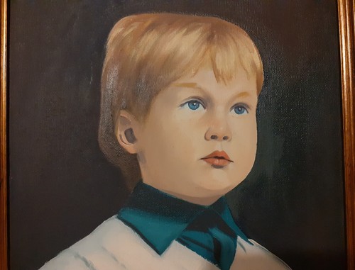 Ritratto bambino olio su - ritratto,