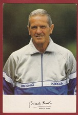 HURRA JUVENTUS CALCIO 1985 1986 1987  CARTOLINA FIGURINA CON AUTOGRAFO BIZZOTTO