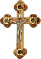 Crocifisso croce in legno di