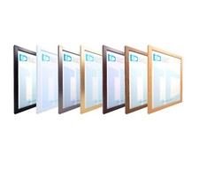 Cornice foto nera 20 mm vestibilità 30 x 30 cm 30x35 30x40 30x45 30x50 cm vetro di montaggio