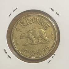 GROENLANDIA DANIMARCA - MONETA 1 KRONE 1926 IN BRONZO ??