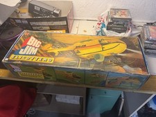Big Jim Elicottero Di Soccorso Giallo Con Scatola Vintage Mattel