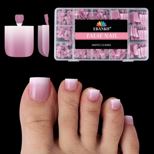Ebanku 300pcs tip toe - press, on