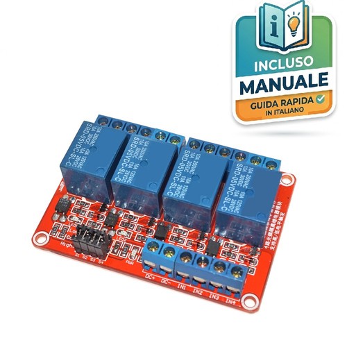 Modulo relè canali - 4, 10a